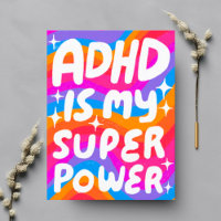 ADHD Super Power Fun Bubble Letters CUSTOM