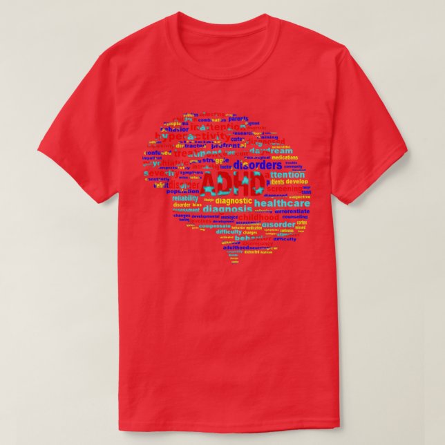 ADHD Superpower Brain 2 T-Shirt (Design Front)