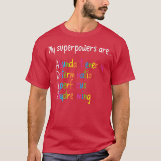 ADHD Superpowers Neurodiversity Awareness Premium T-Shirt