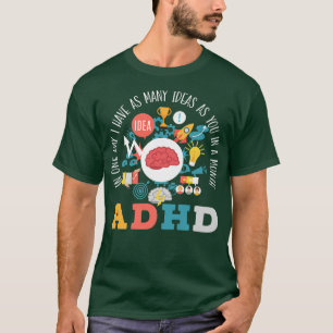 ADHD Warrior Embrace Neurodiversity ADHD Awareness T-Shirt