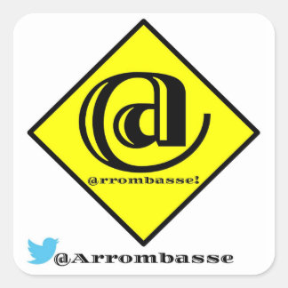 Adhesive Arrombasse Square Sticker