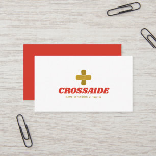 Adhesive Bandage Cross Healing & Care Business Card