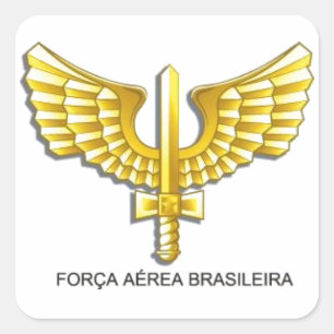 Adhesive Brazilian Air Force - BAF Square Sticker