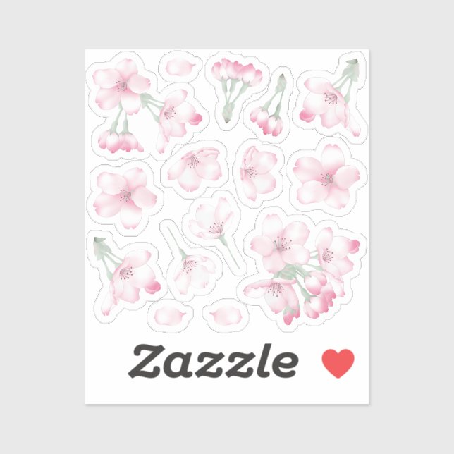 Adhesive Cherry Flower (Sheet)