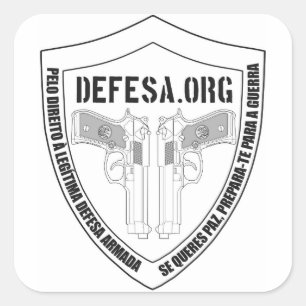 Adhesive DEFESA.ORG Soon Square Sticker