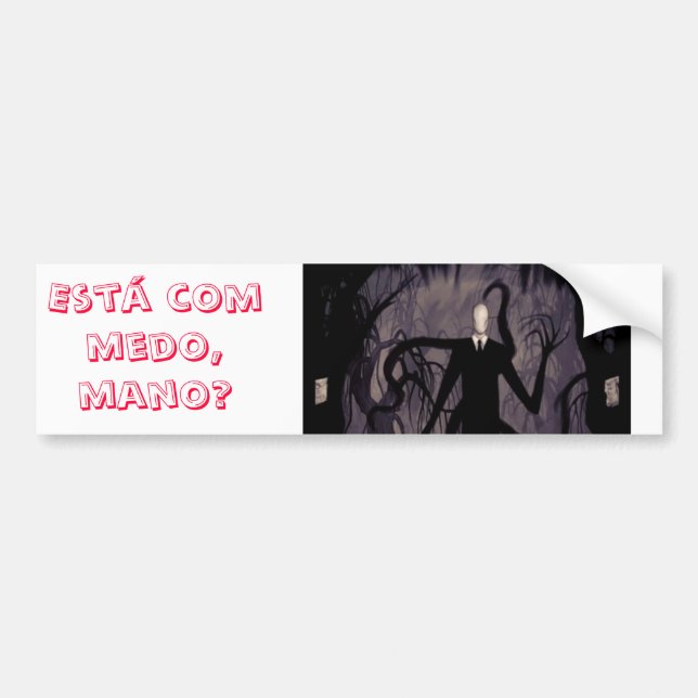 Adhesive for Slenderman car Bumper Sticker (Front)