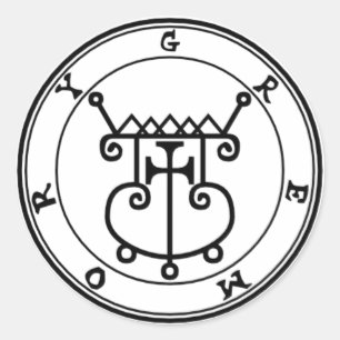 Adhesive Gremory Goétia Classic Round Sticker
