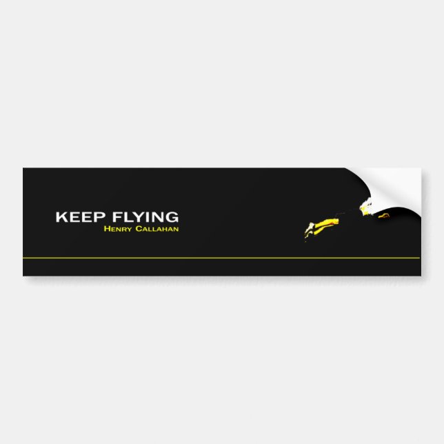 Adhesive Keep Flying Bumper Sticker (Front)