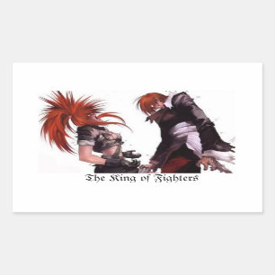 Adhesive the king of fighters rectangular sticker