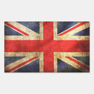 Adhesive Uk sticker/with the Flag of the United Rectangular Sticker