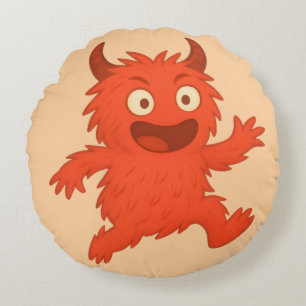ADHS Monster Rumpel Wut Regulation Round Cushion