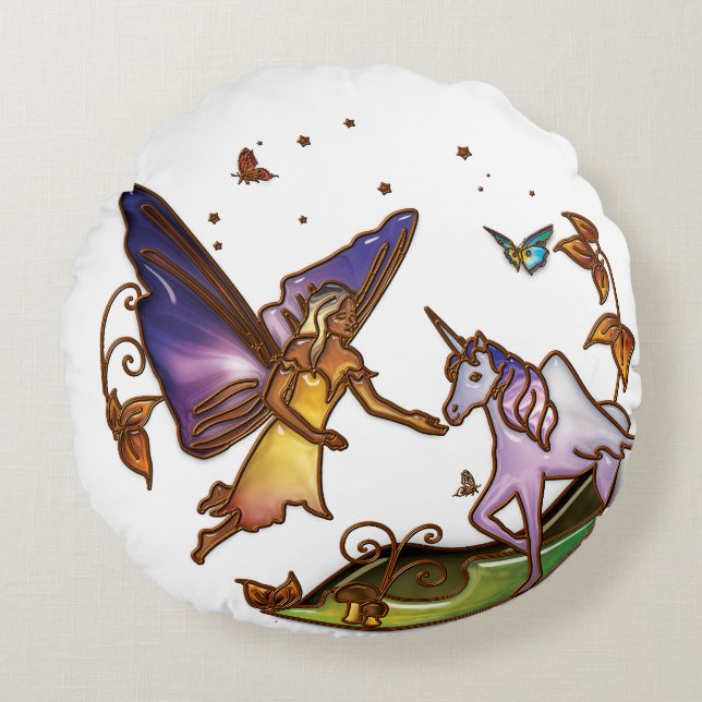 Adilyn Faery Round Pillow (Front)