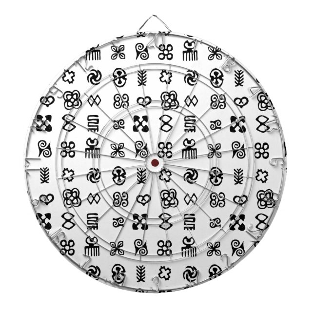 Adinkra African Symbols Dartboard (Front)