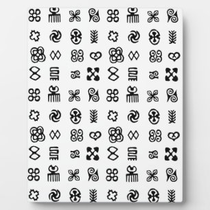 Adinkra African Symbols Plaque