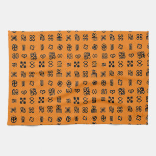 Adinkra African Symbols Tea Towel