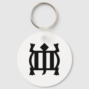 adinkra denkyem blk key ring