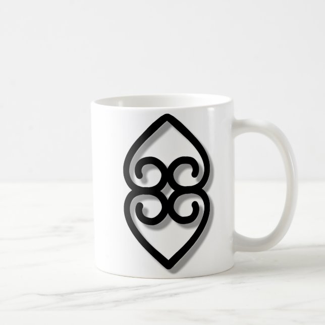 Adinkra - earth-BW Coffee Mug (Right)