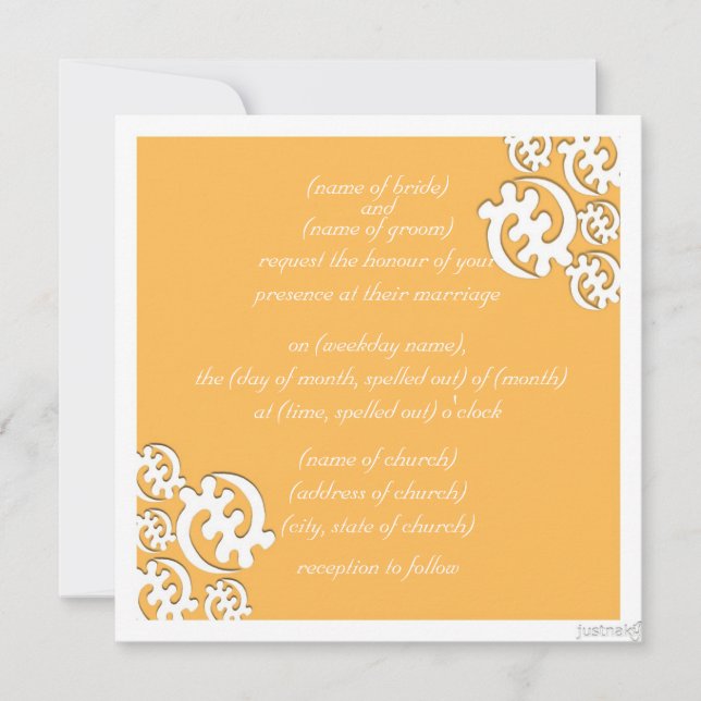 adinkra gye nyame (except for God) beeswax Invitation (Front)