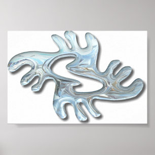 Adinkra-peace-glass Poster