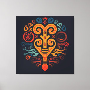 Adinkra Symbol Canvas Print