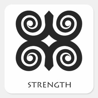 Adinkra Symbol Dwennimmen ( strength ) Sticker