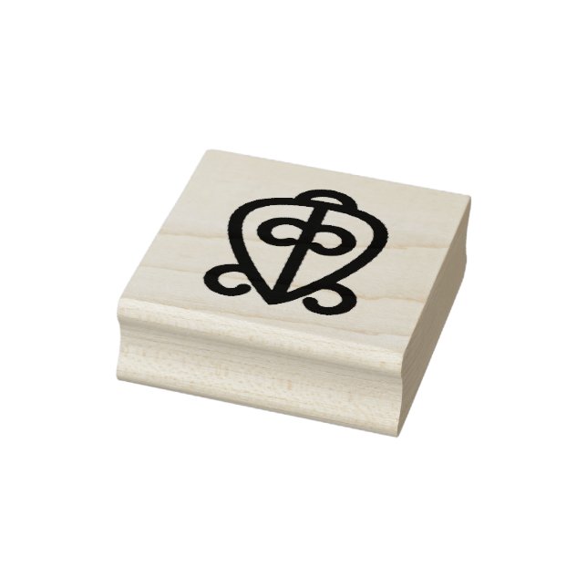 Adinkra Symbol (Power of Love) Rubber Stamp (Stamp)