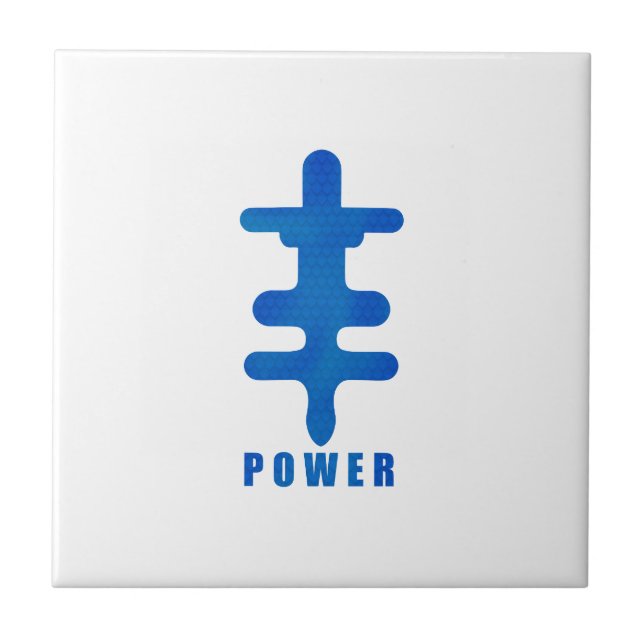 Adinkra Symbol Power Okodee Mmowere Gift Idea Tile (Front)