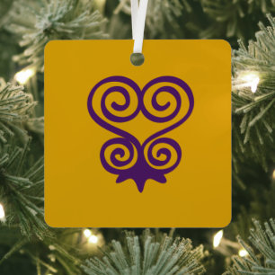 Adinkra Symbol (Sankofa) Metal Tree Decoration