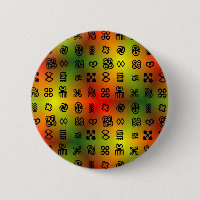 Adinkra Symbols With African Colours