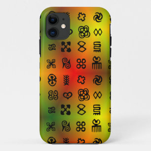 Adinkra Symbols With African Colours Case-Mate iPhone Case
