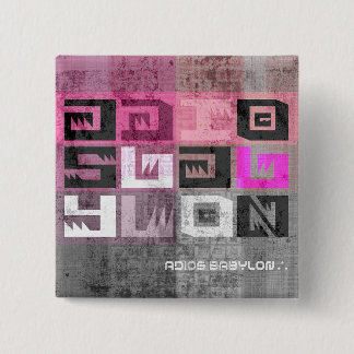 Adios Babylon Records 15 Cm Square Badge