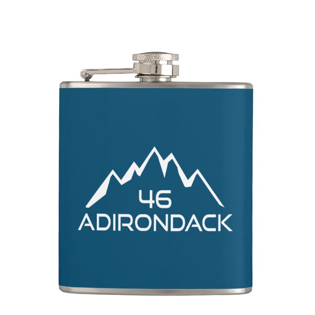 Adirondack 46 Mountains Hip Flask (Front)