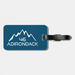Adirondack 46 Mountains Luggage Tag
