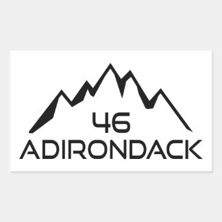 Adirondack 46 Mountains Rectangular Sticker