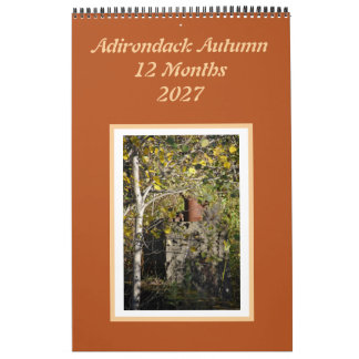 Adirondack Autumn 12 Month Calendar