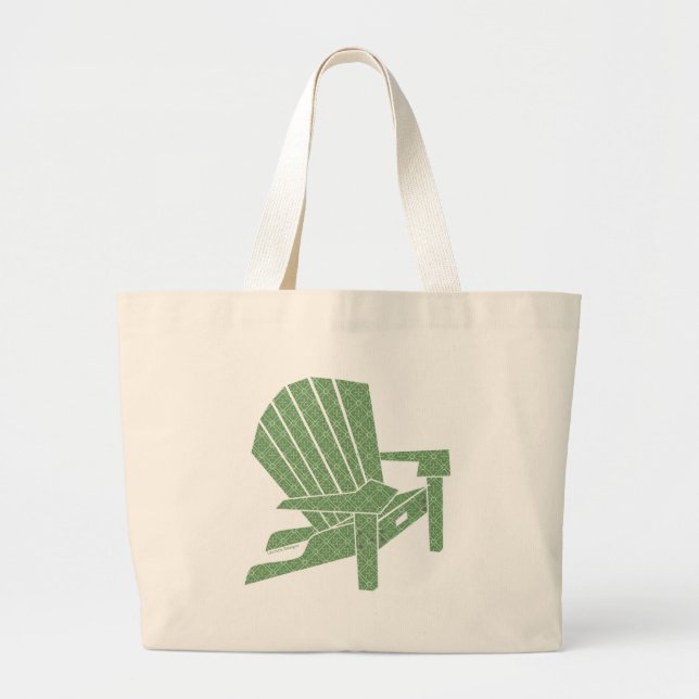 Adirondack Chair Large Tote Bag (Front)
