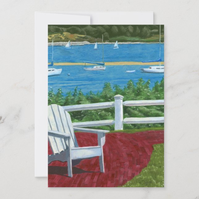 Adirondack Chair Painting Invitation (Front)