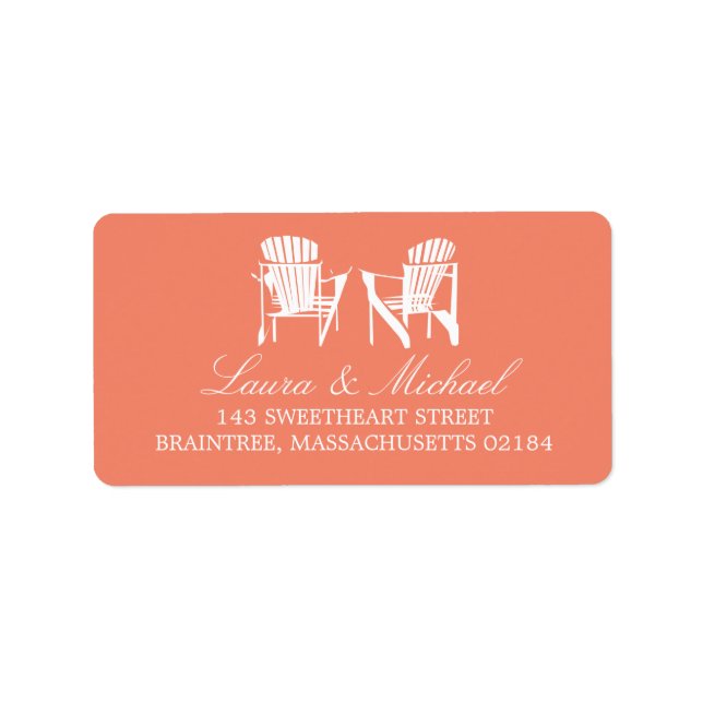 Adirondack Chairs | Address Label (Front)
