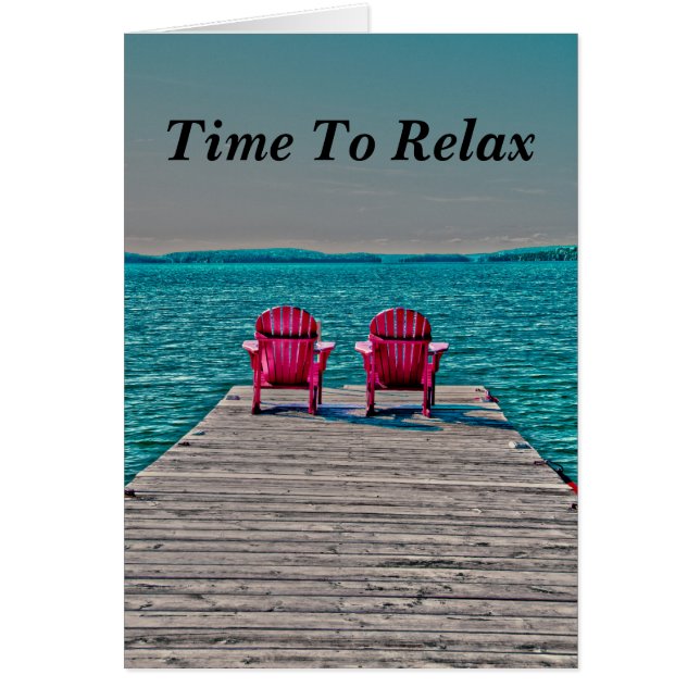 Adirondack Chairs Cottage Enjoy Life Teal Rustic (Front)