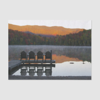 Adirondack chairs Heart Lake Fall Tissue Paper