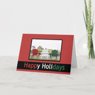 Adirondack Chairs Holiday Card