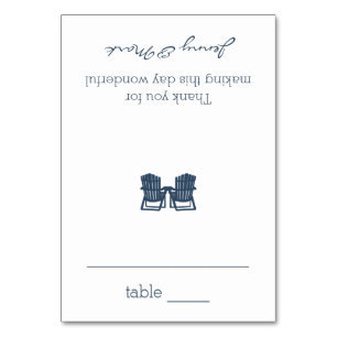 Adirondack Chairs Seating Card