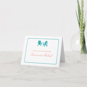 Adirondack Chairs Thank You Card