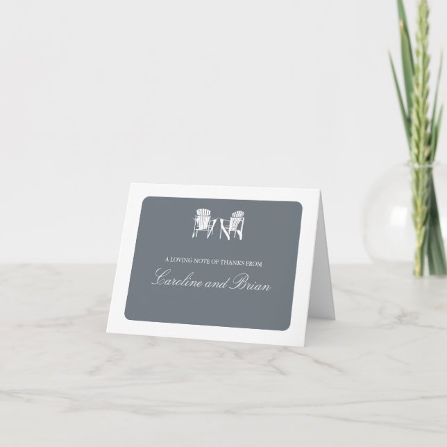 Adirondack Chairs Thank You Card (Front)