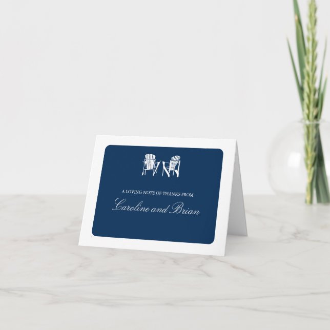 Adirondack Chairs Thank You Card (Front)