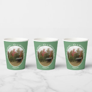 Adirondack Lean-to in Autumn Birthday Party Items Paper Cups