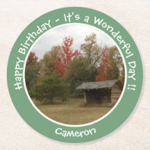 Adirondack Lean-to in Autumn Birthday Party Items