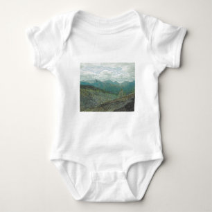 Adirondack Mountain Peaks Panorama Baby Bodysuit