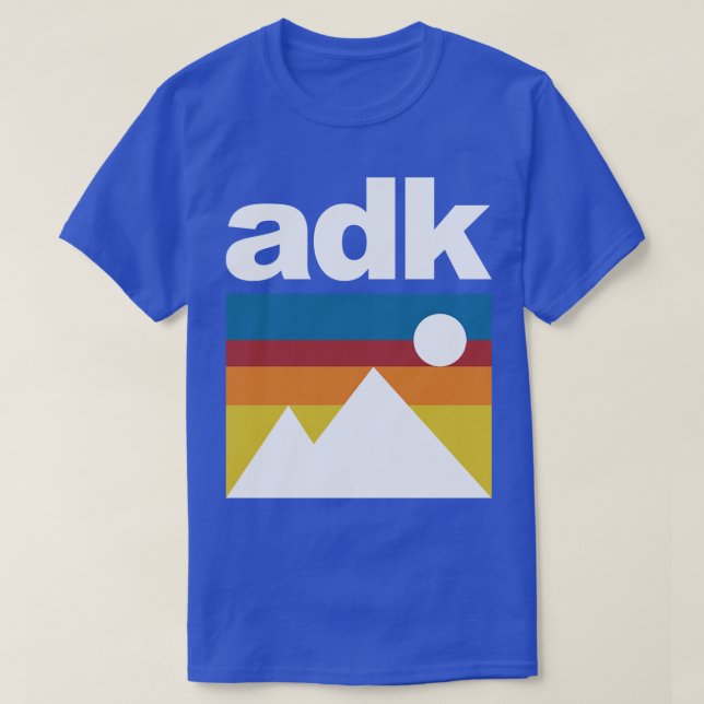 Adirondack Mountains ADK T-Shirt (Design Front)