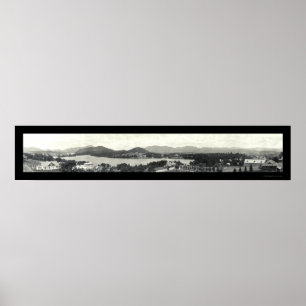 Adirondack Mountains & Lake Placid 1912 Poster